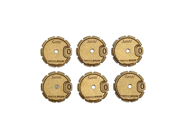 Compteurs de points de santé pour AOS (Lot de 6)