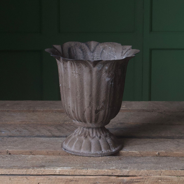 Small Ornate Zinc Urn