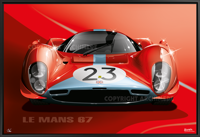 Ferrari 412P Le Mans 1967 - Limited Edition print