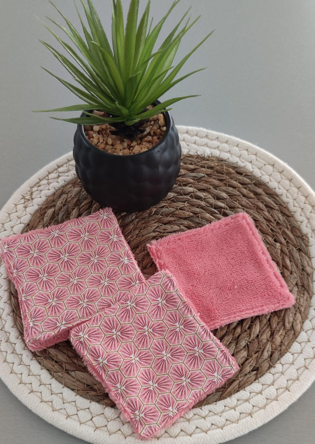 Lingettes petites x7 rose 
