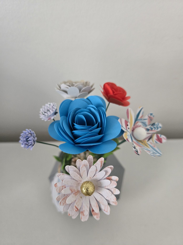 Bouquet de fleurs en papier – Élégance durable pour votre intérieur