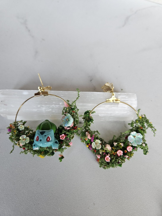 Touched grass earrings