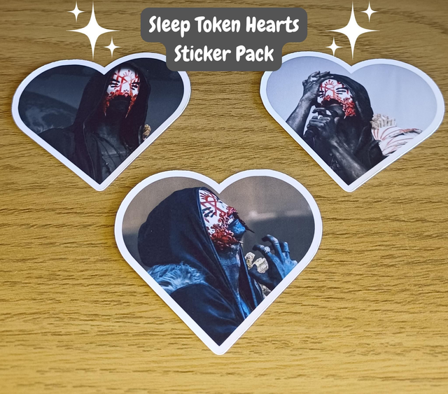 Sleep Token Band Hearts Sticker Pack