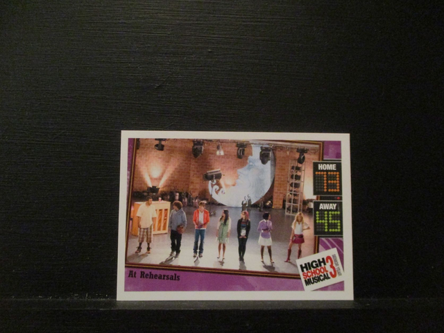 At Rehearsals - Location Card High School Musical 3 Senior Year Original Trading Card