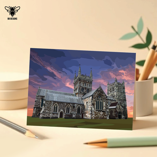 Wimborne Minster Church - Note Card