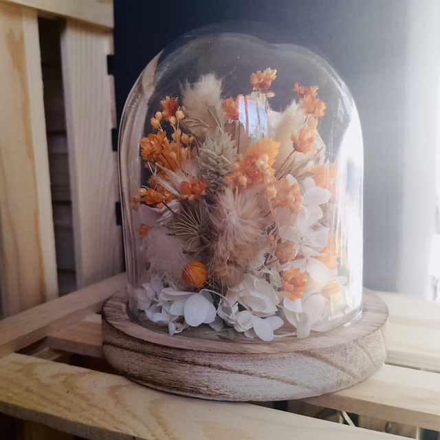 Cloche orangé/nature 