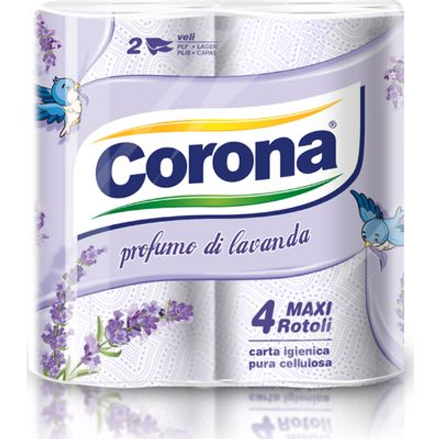 CORONA CARTA IGIENICA LAVANDA/4PZ