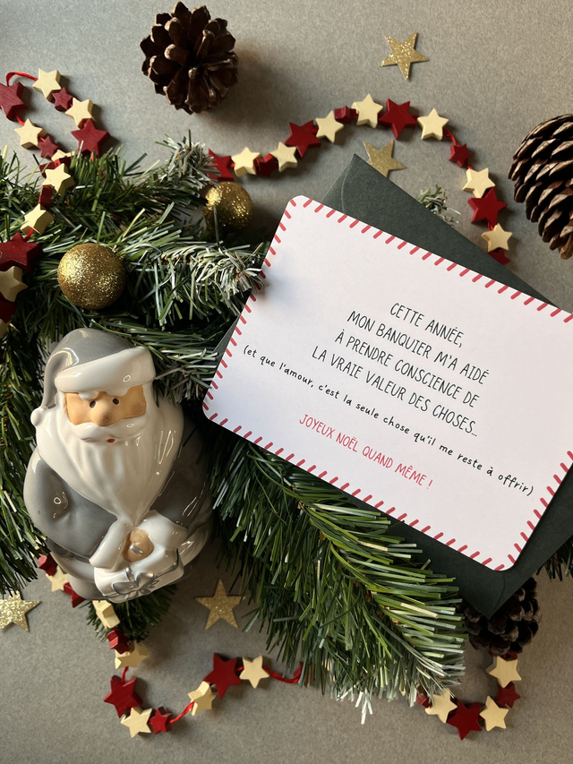 Carte de Noël &quot;Plus rien à offrir…&quot;