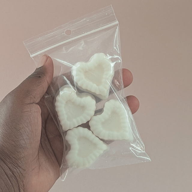 💗 Fondants parfumés cœur – Musc Blanc (64g)