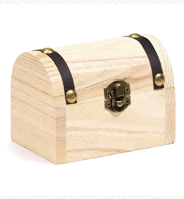 Coffre à trésor en bois