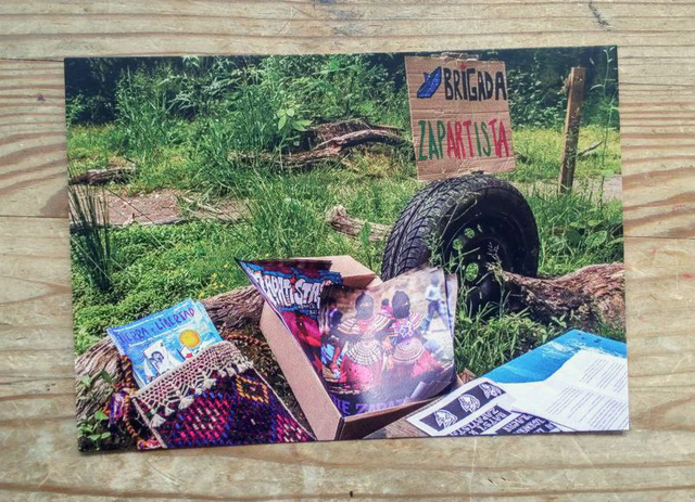 Postkarte - Hambi Zapatista