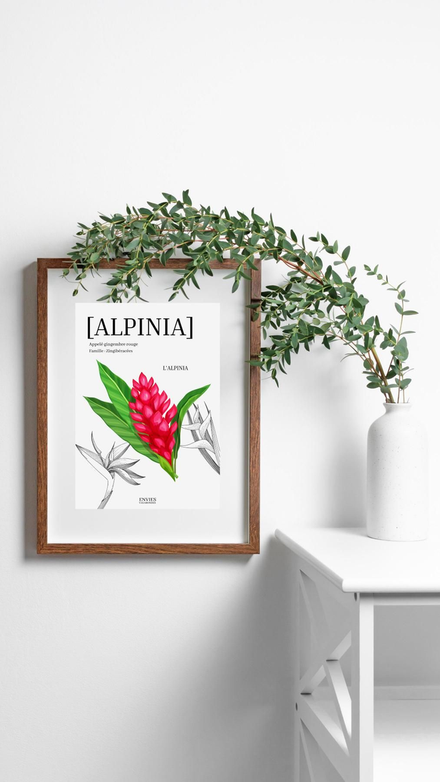 ALPINIA Affiche décorative