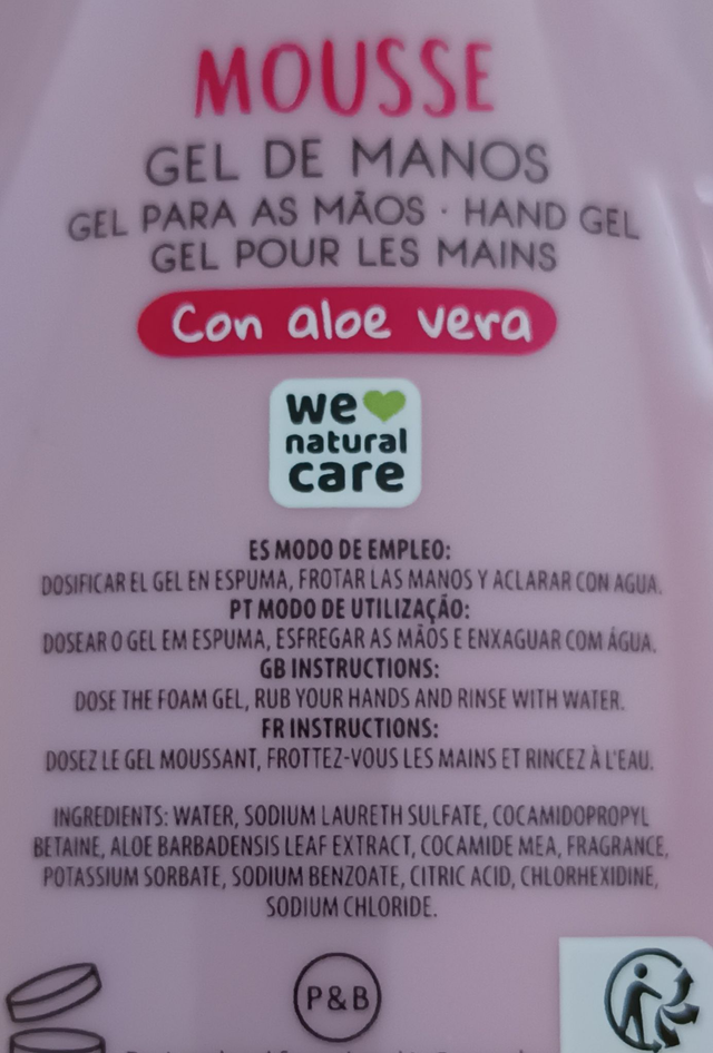 The Fruit Company " Gel mousse mains Fraise et crème "