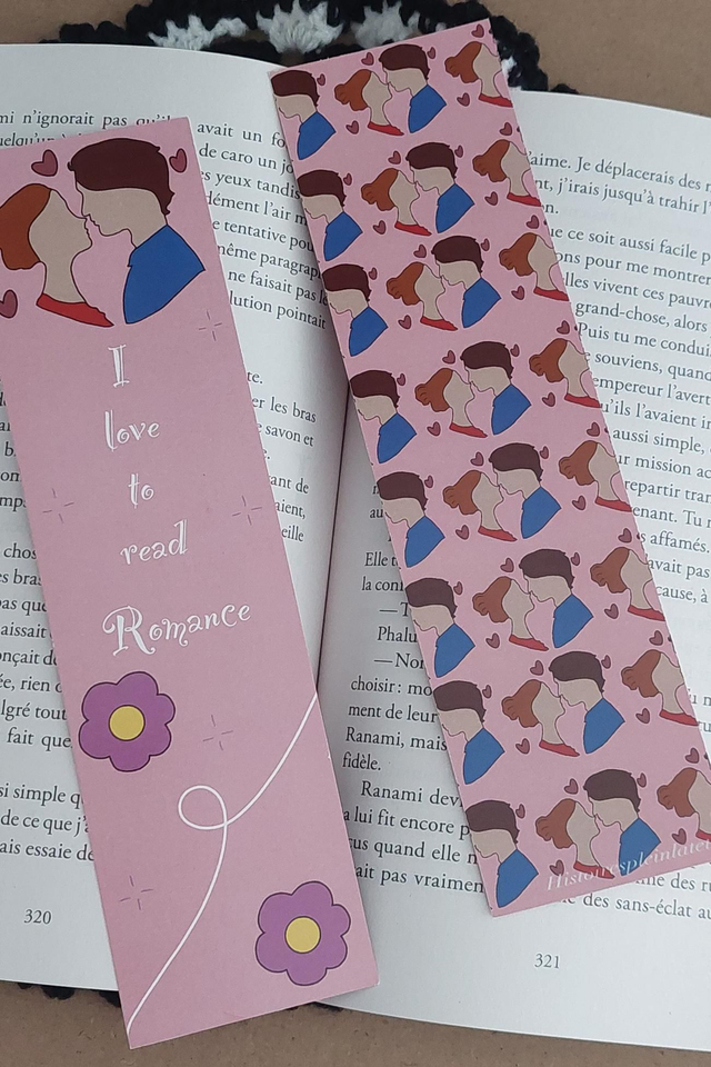 Marque-pages romance 