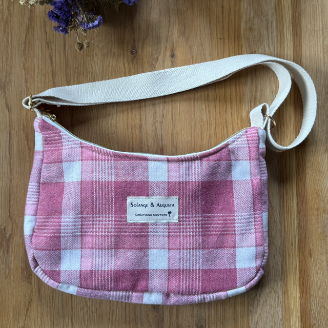 Sac baguette Glasgow rose