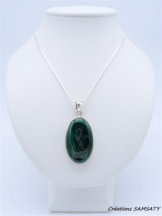Pendentif en Malachite