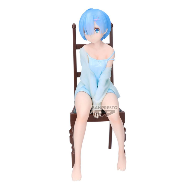 Rem - Re: Zero - Figurine Relax Time 20cm 💙🛋️