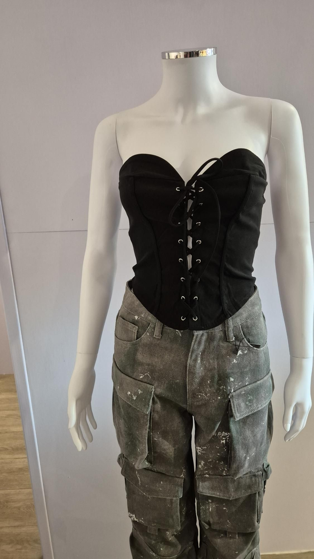 Stretch Strapless Corset Top