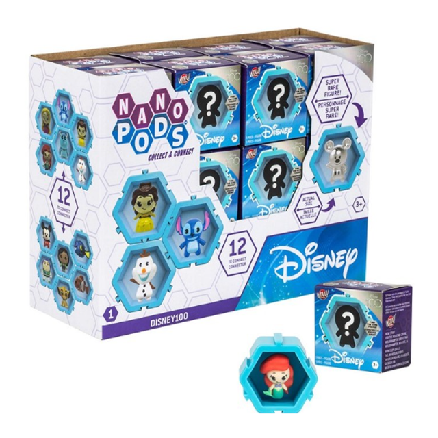 Figurine Nano Pods Disney et Pixar Surprise Collectibles | Personnage attaché dans Un Pod Connectable |