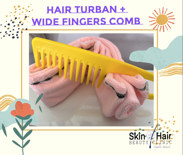 Hair Turban + Wide Tooth Comb