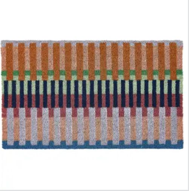 STRIPED doormat