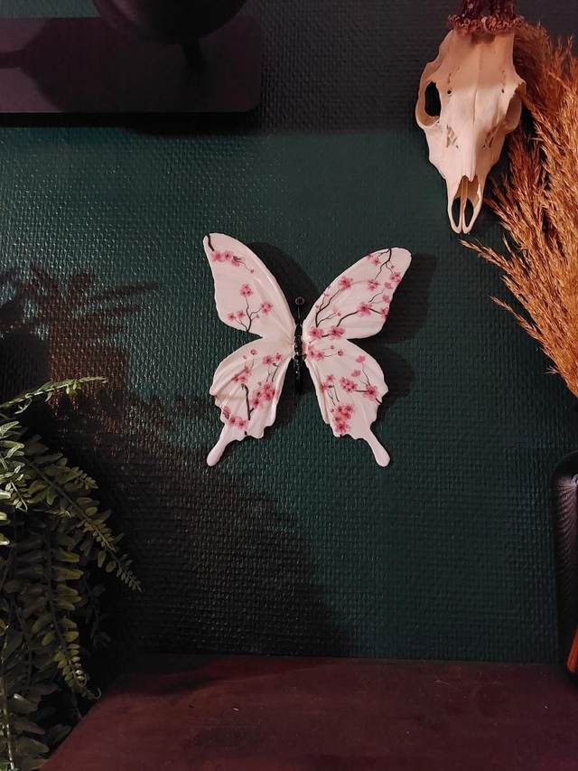 Papillon mural sakura