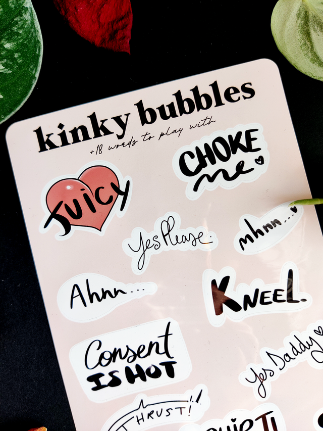 R18 Kinky Sticker sheet Waterproof
