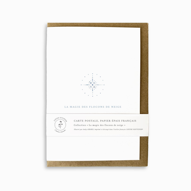 Carte postale - La magie des flocons de neige 