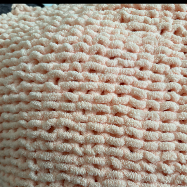 Peach soft touch blanket 