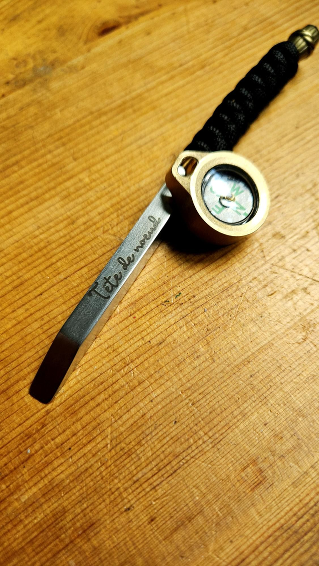 Pied de biche de poche tête de noeud 