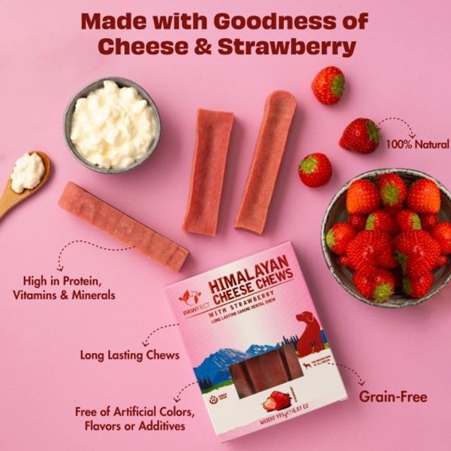 Multi Chew Deal - 3 x medium strawberry Himalayan Cheese Chews