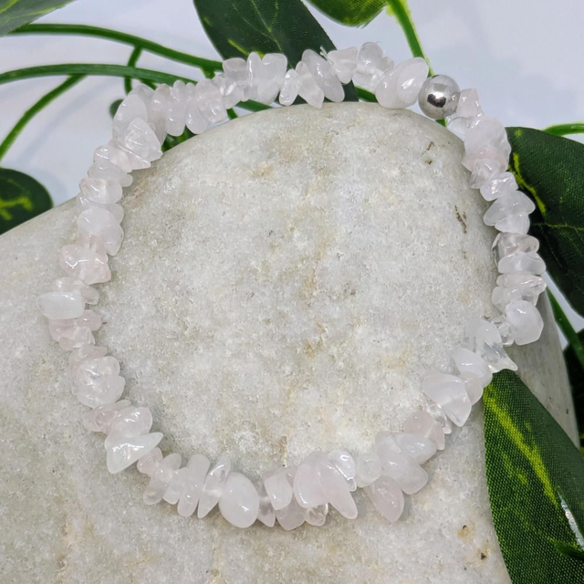 Bracelet &quot;Quartz rose&quot; baroque BR-200