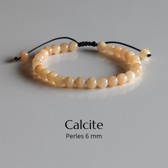 Bracelet ajustable en Calcite