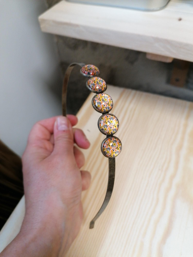 Serre Tête 5 Cabochons 