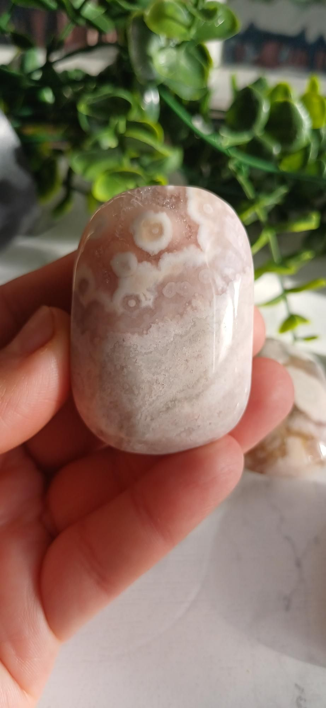 Pink Amethyst Palm Stone No. 1