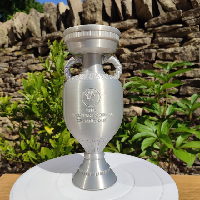 3D printed EURO Trophy Replica, EURO trophy replica UK, football trophy 3D print, 3D printed sports trophy, custom football award, Nova Printing UK trophies, eco-friendly 3D printed gifts
