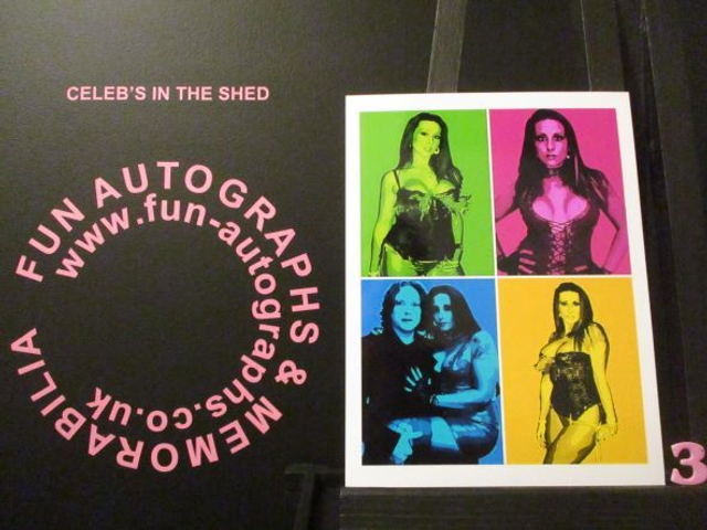 Tina Love Authentic Autographed 6x4.5 Pop Art Limited Edition (3)