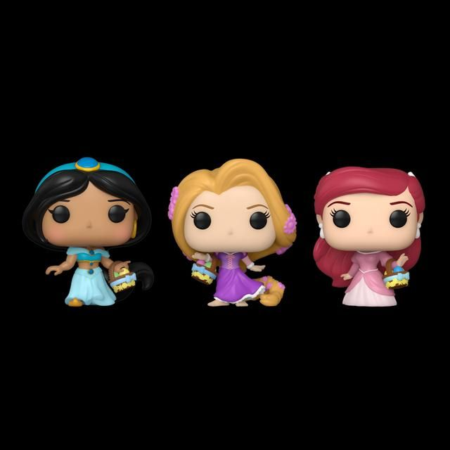 Funko POP! - Disney - Rapunzel, Ariel, Jasmine Carrot Pocket Pop