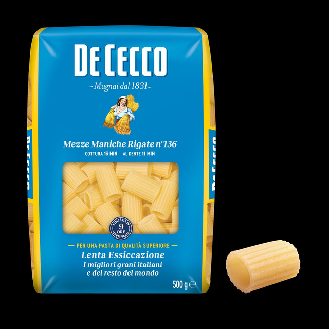 Mezze Maniche Rigate N.136  500g 