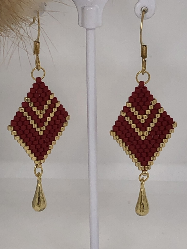 Boucles d'oreilles MILLY (bicolore)