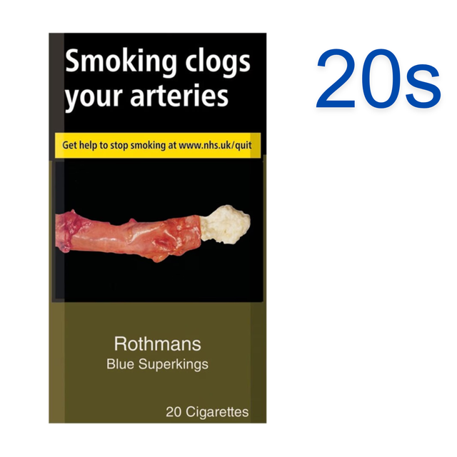 Rothmans Blue Superkings Cigarettes, 20s