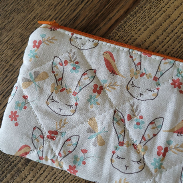 Trousse longue zippée Lapins