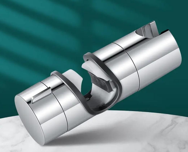 Cursore Cromato Universale Per Saliscendi Doccia Regolabile da mm. 18 a 25