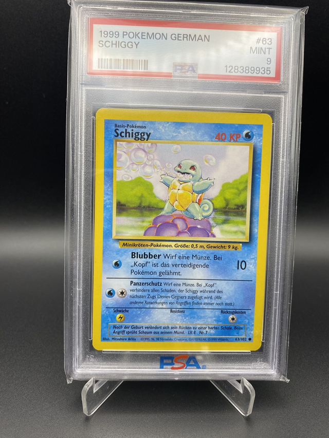 Schiggy (63/102) Base - PSA 9 MINT - DE - Common
