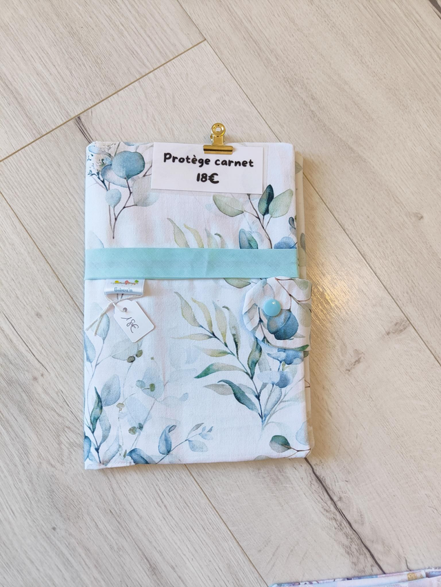 Protège carnet eucalyptus 