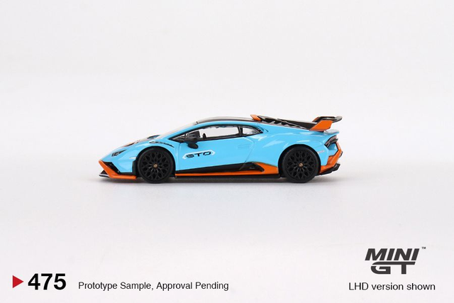 MGT00475 Mini GT 1/64 Lamborghini Huracán STO Blu Laufey (LHD)