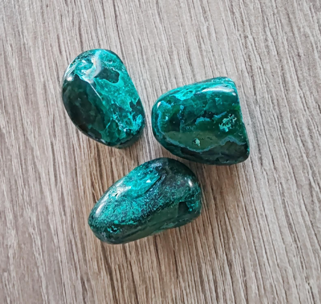 Dioptase roulées 
