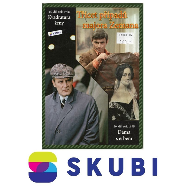DVD Třicet případů majora Zemana - 15. díl: rok 1958 - Kvadratura ženy + 16. díl: rok 1959 Dáma s erbem - česky