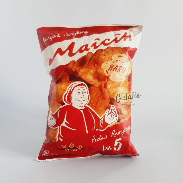 MAICIH Kripik Singkong Pedas Level 5 - Chips de manioc au piment séché