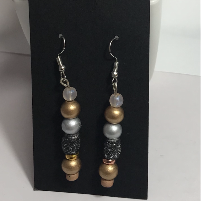 Brown Wood Earrings- BWE465